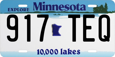 MN license plate 917TEQ