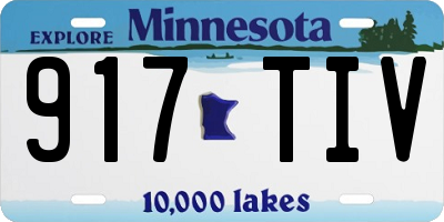 MN license plate 917TIV