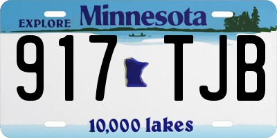 MN license plate 917TJB