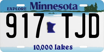 MN license plate 917TJD