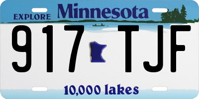 MN license plate 917TJF