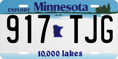 MN license plate 917TJG
