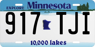 MN license plate 917TJI