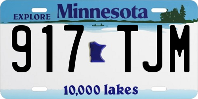 MN license plate 917TJM