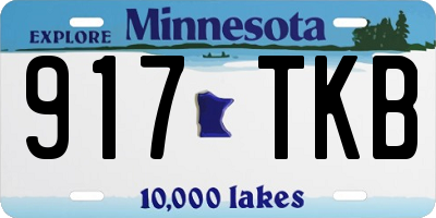 MN license plate 917TKB