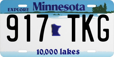 MN license plate 917TKG