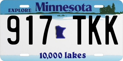 MN license plate 917TKK