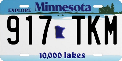 MN license plate 917TKM