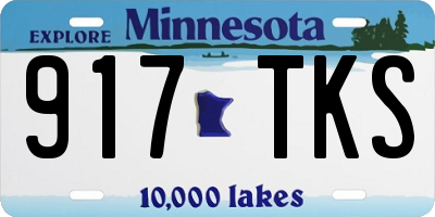 MN license plate 917TKS