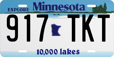 MN license plate 917TKT