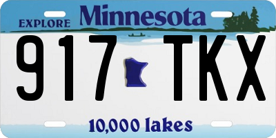 MN license plate 917TKX