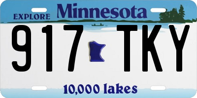 MN license plate 917TKY