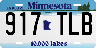MN license plate 917TLB