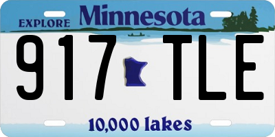 MN license plate 917TLE