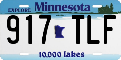MN license plate 917TLF