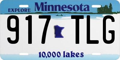 MN license plate 917TLG