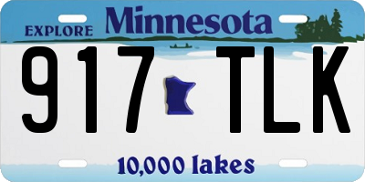 MN license plate 917TLK