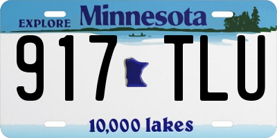 MN license plate 917TLU