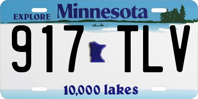 MN license plate 917TLV