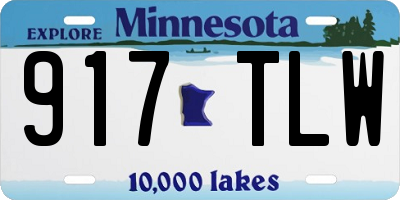 MN license plate 917TLW