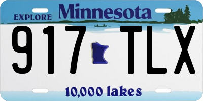 MN license plate 917TLX