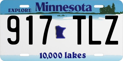 MN license plate 917TLZ