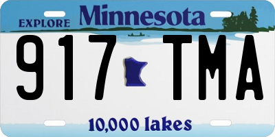 MN license plate 917TMA