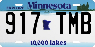MN license plate 917TMB