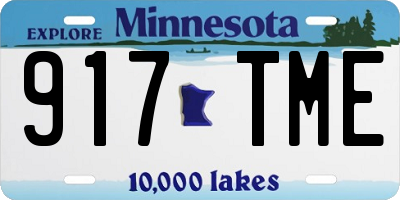 MN license plate 917TME