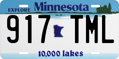MN license plate 917TML