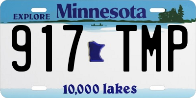 MN license plate 917TMP