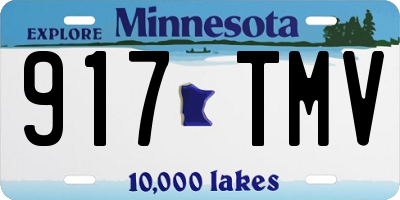 MN license plate 917TMV