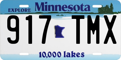 MN license plate 917TMX