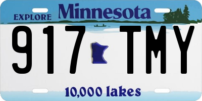MN license plate 917TMY