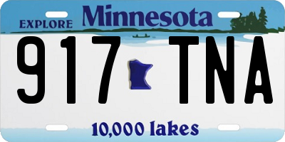 MN license plate 917TNA