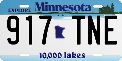 MN license plate 917TNE