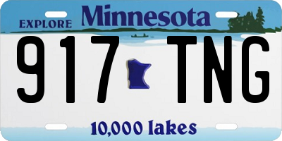 MN license plate 917TNG