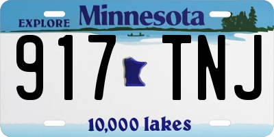 MN license plate 917TNJ
