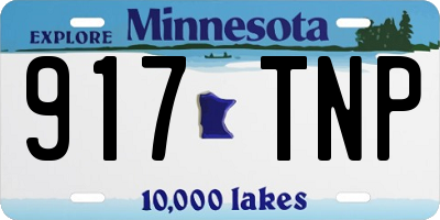 MN license plate 917TNP