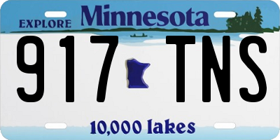 MN license plate 917TNS