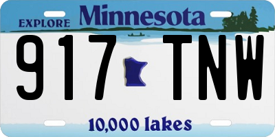 MN license plate 917TNW