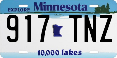 MN license plate 917TNZ
