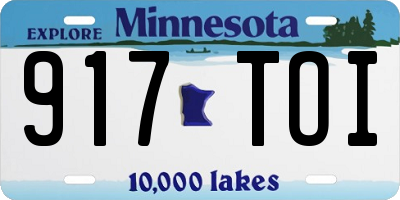 MN license plate 917TOI