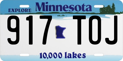 MN license plate 917TOJ