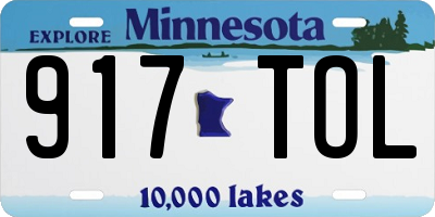 MN license plate 917TOL