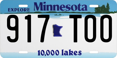 MN license plate 917TOO