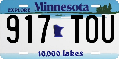 MN license plate 917TOU
