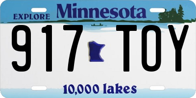 MN license plate 917TOY