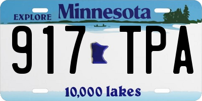 MN license plate 917TPA