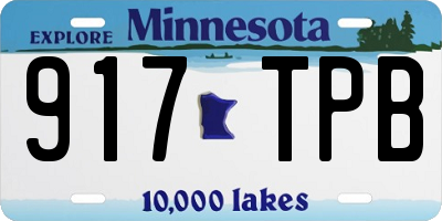 MN license plate 917TPB